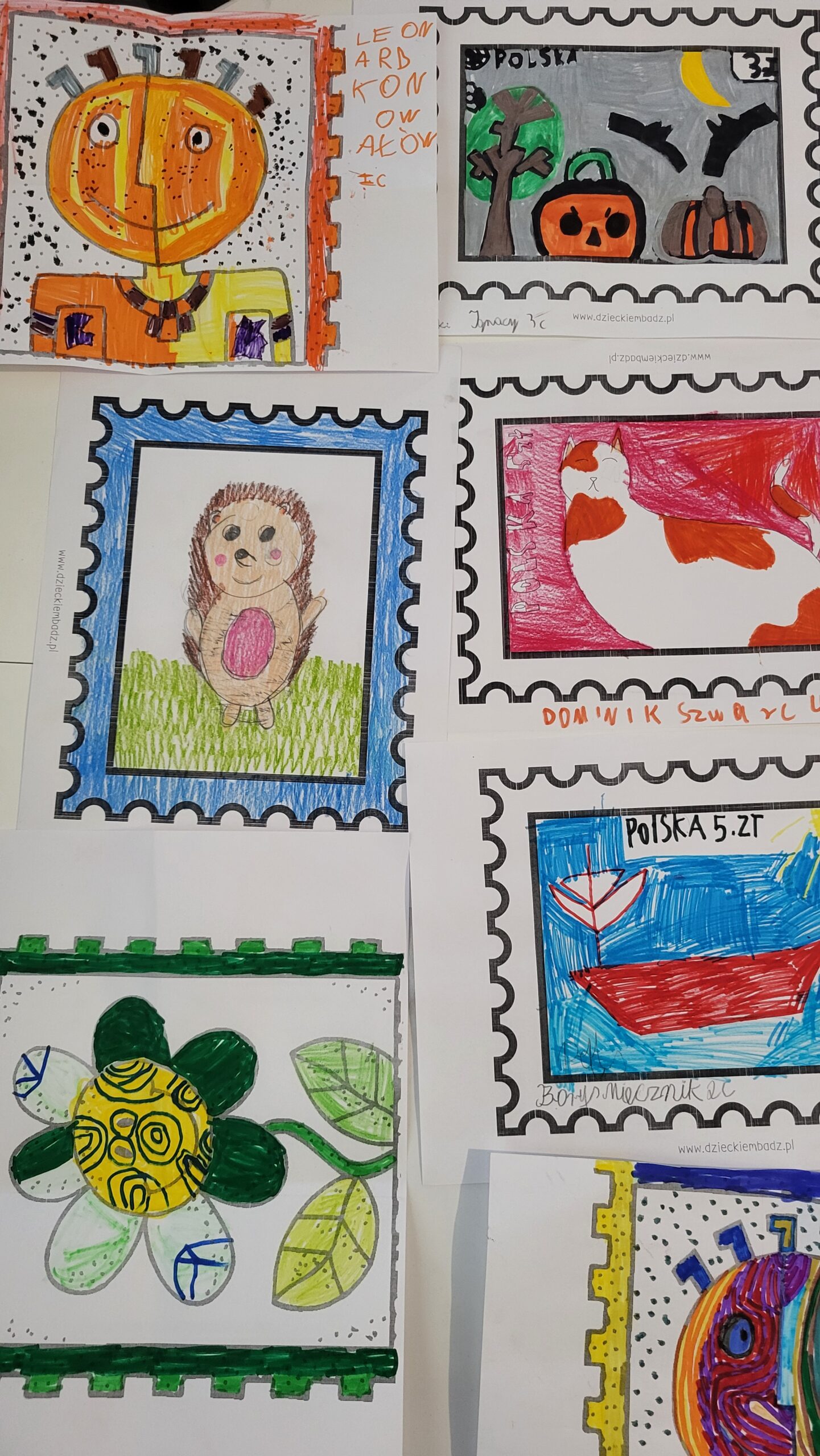 Konkurs świetlicowy „Znaczek pocztowy”