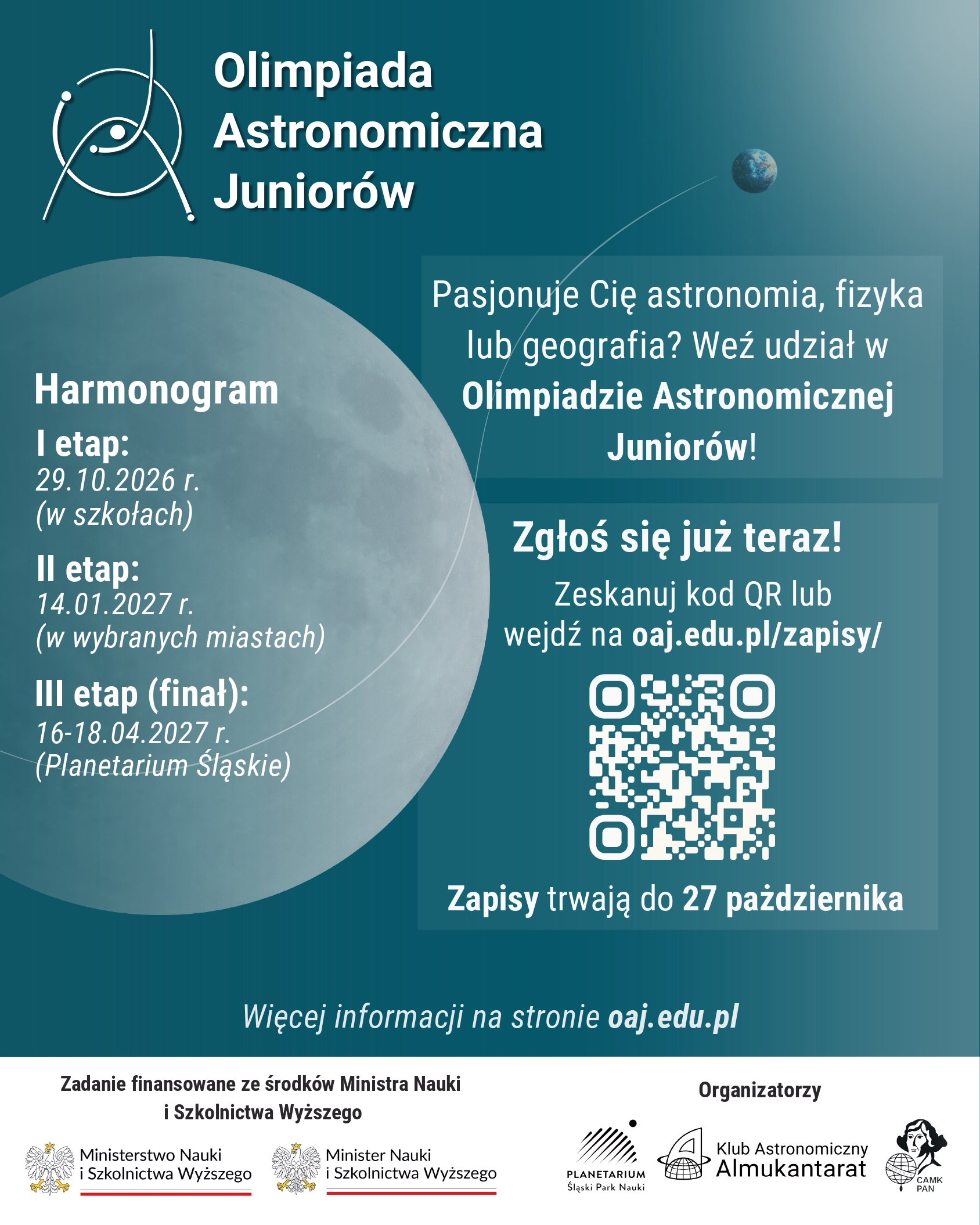 II OGÓLNOPOLSKA  OLIMPIADA ASTRONOMICZNA JUNIORÓW